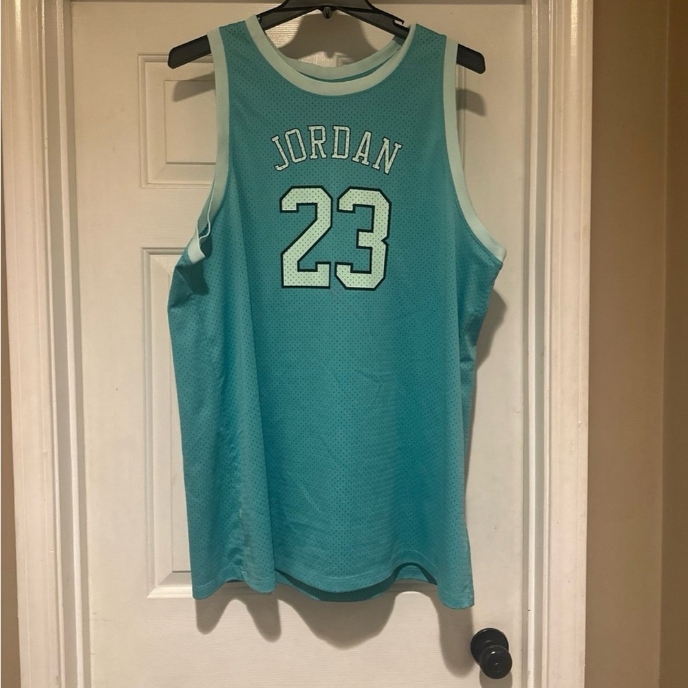 Michael Jordan "23" Jersey Teal UNC Colors Rare Size: 1X